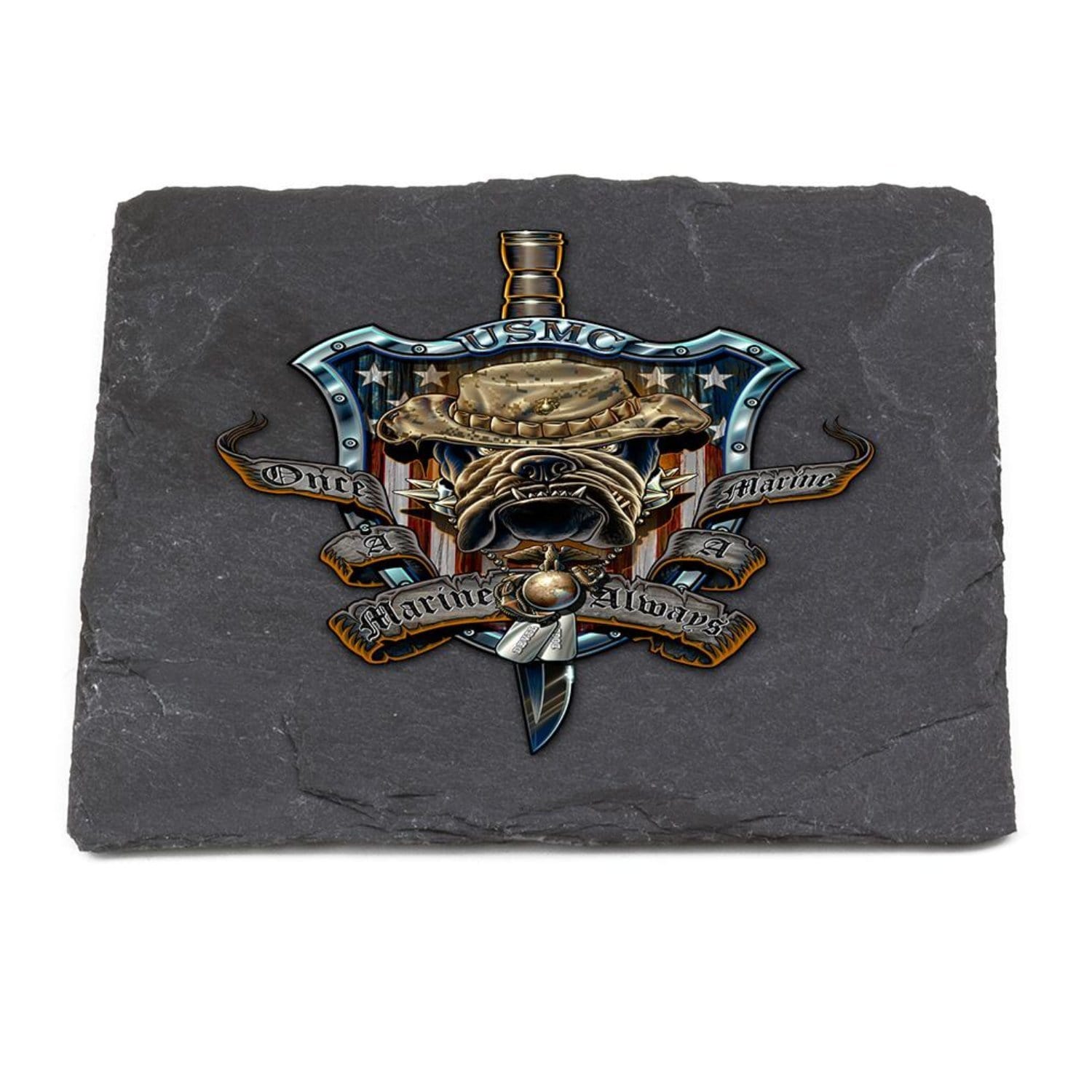 Once And Always A Marine Coaster Black