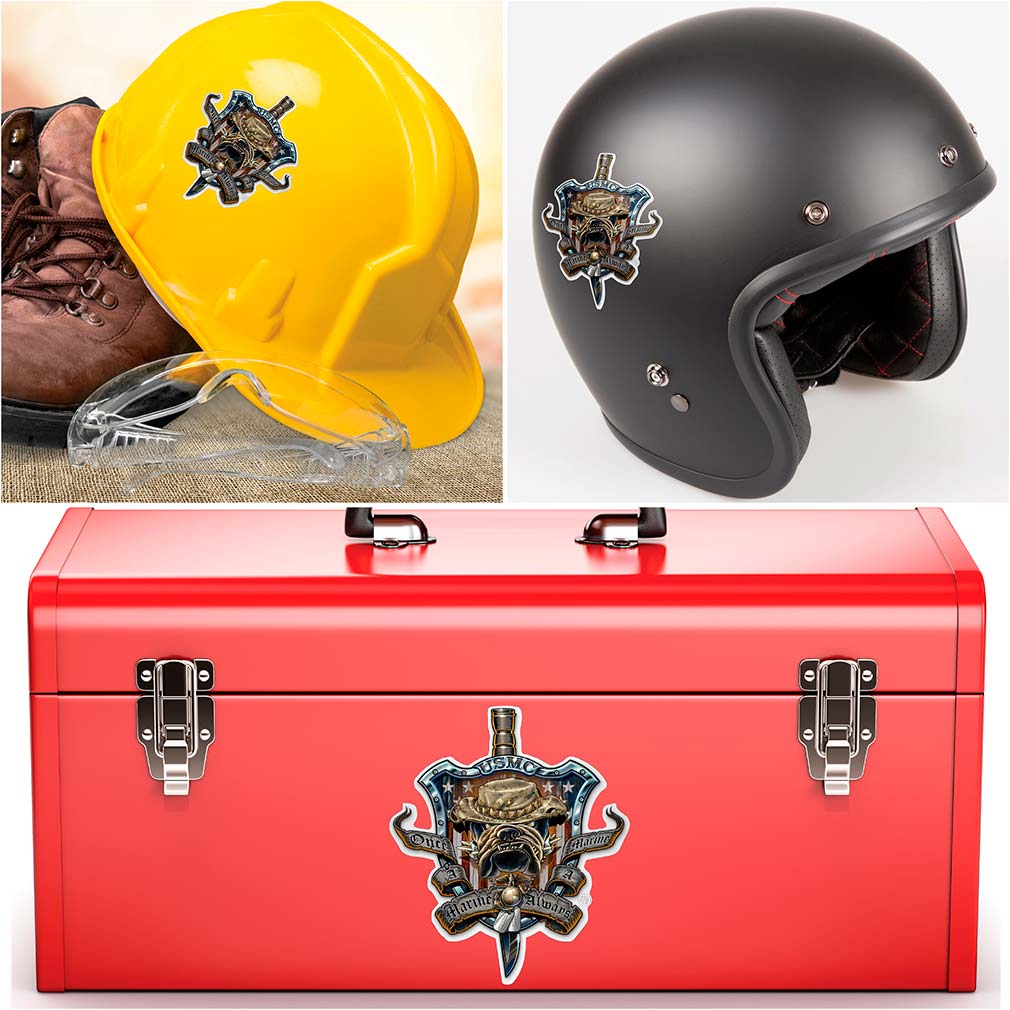 Once And Always A Marine Reflective Decal