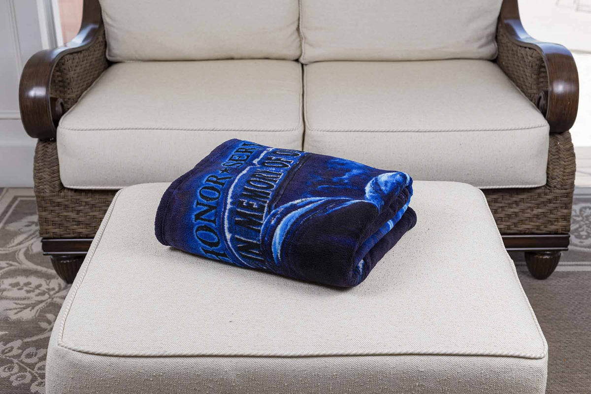 Never Forget Fallen Soldier Premium Blanket