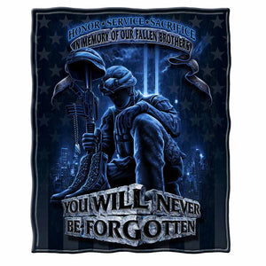 More Picture, Never Forget Fallen Soldier Premium Blanket