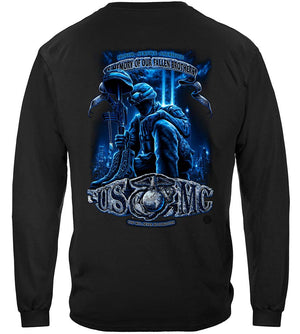 More Picture, USMC Never Forget Premium Hooded Sweat Shirt