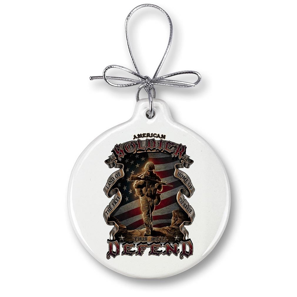 American Soldier Christmas Tree Ornaments