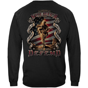 More Picture, American Soldier Premium Men's Hooded Sweat Shirt
