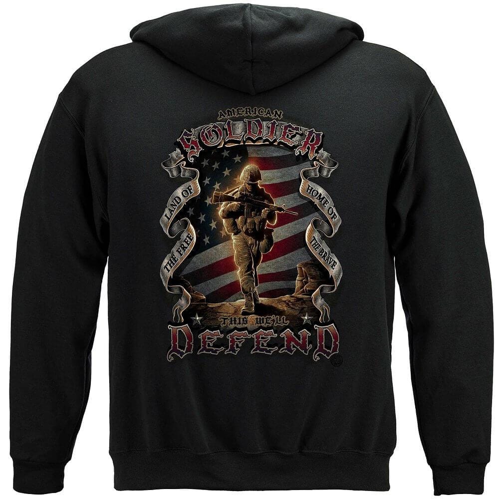American Soldier Premium Men&#39;s Hooded Sweat Shirt