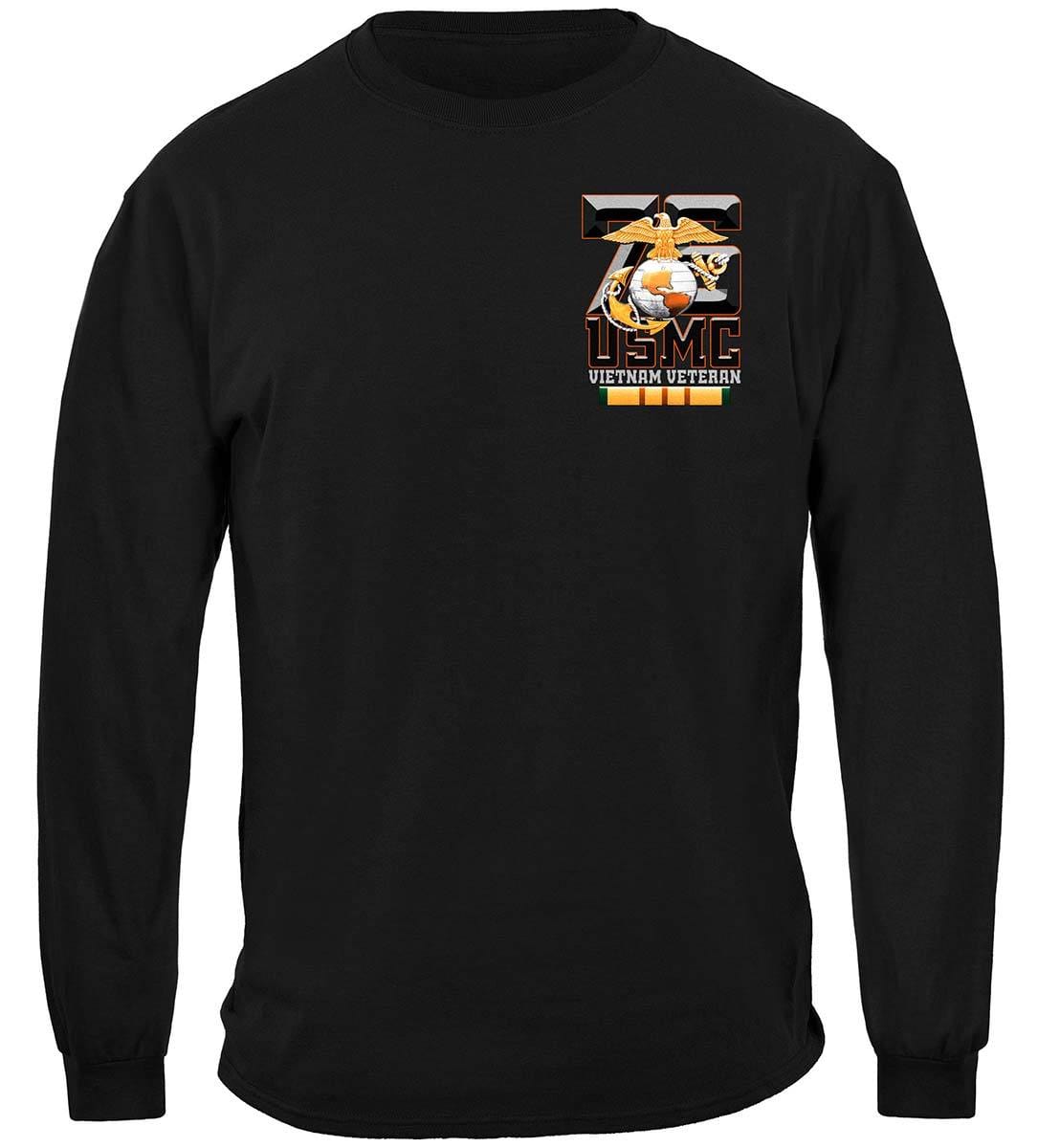USMC Vietnam Vet Premium Hooded Sweat Shirt