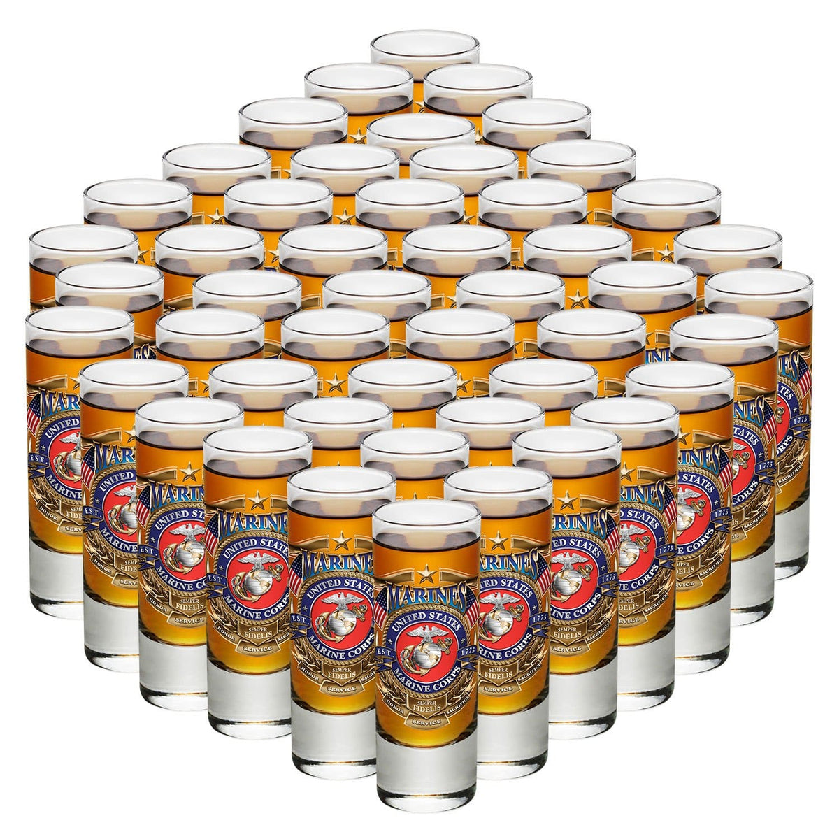USMC Badge Of Honor Shot Glass
