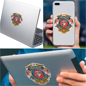 More Picture, USMC Badge Of Honor Reflective Decal