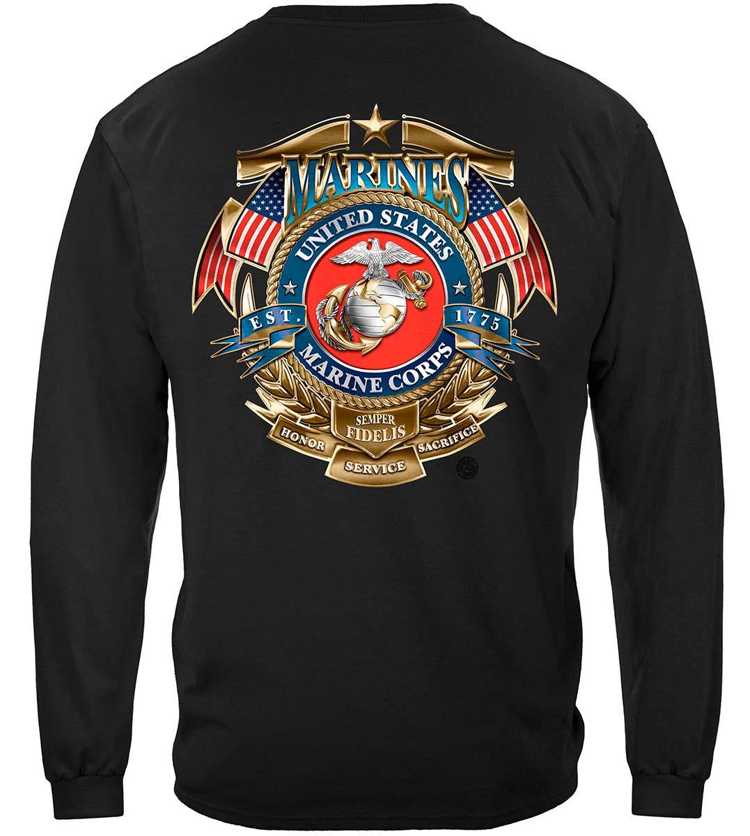 USMC Badge Of Honor Premium T-Shirt