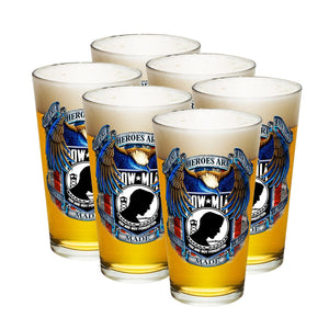 More Picture, POW True Heroes Pint Glass