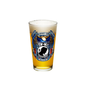 More Picture, POW True Heroes Pint Glass