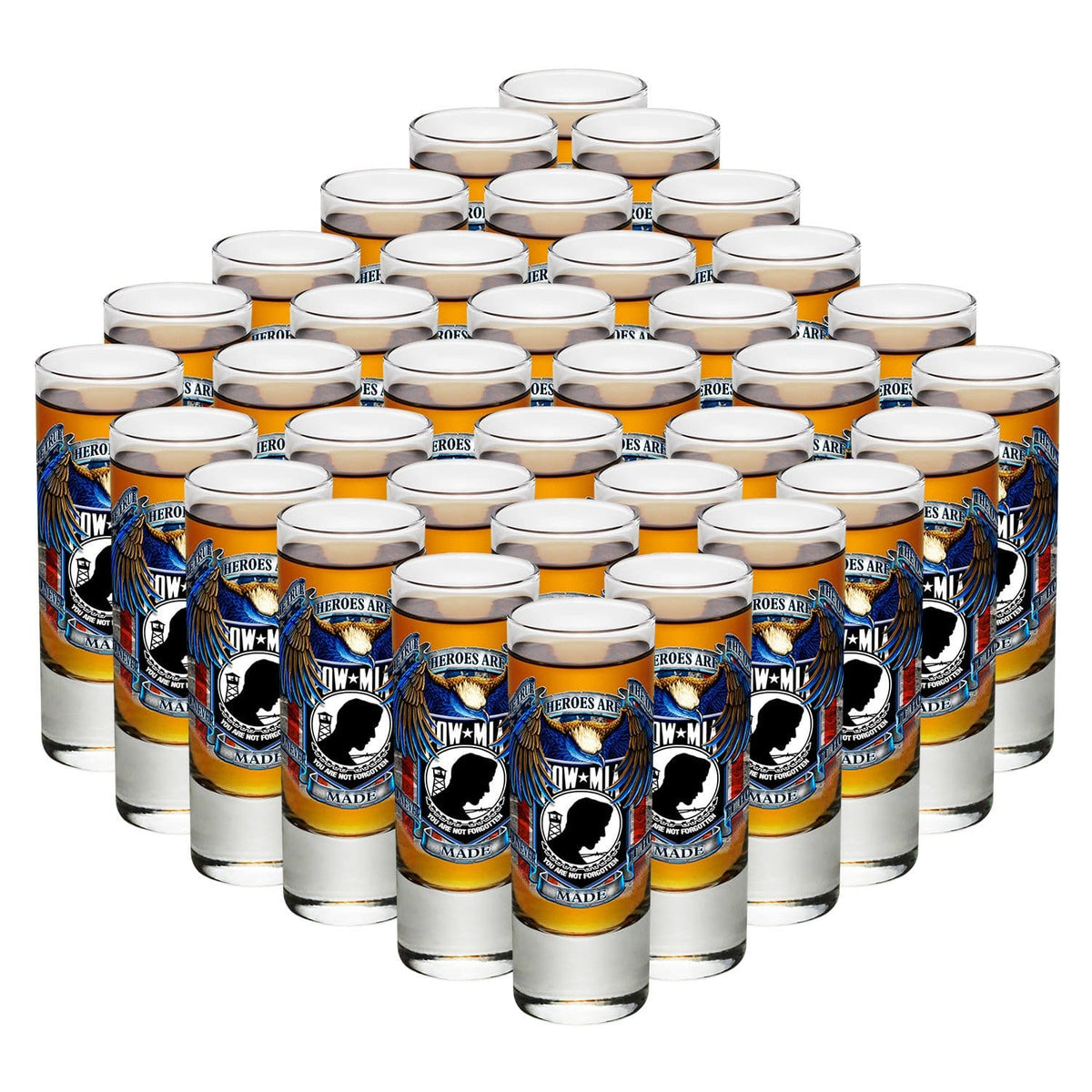 POW True Heroes Shooter Shot Glass