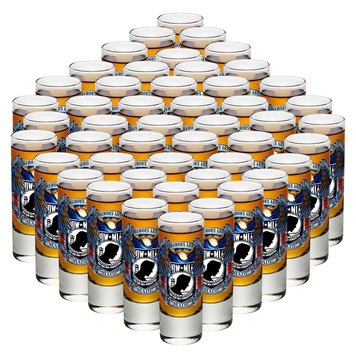 POW True Heroes Shooter Shot Glass