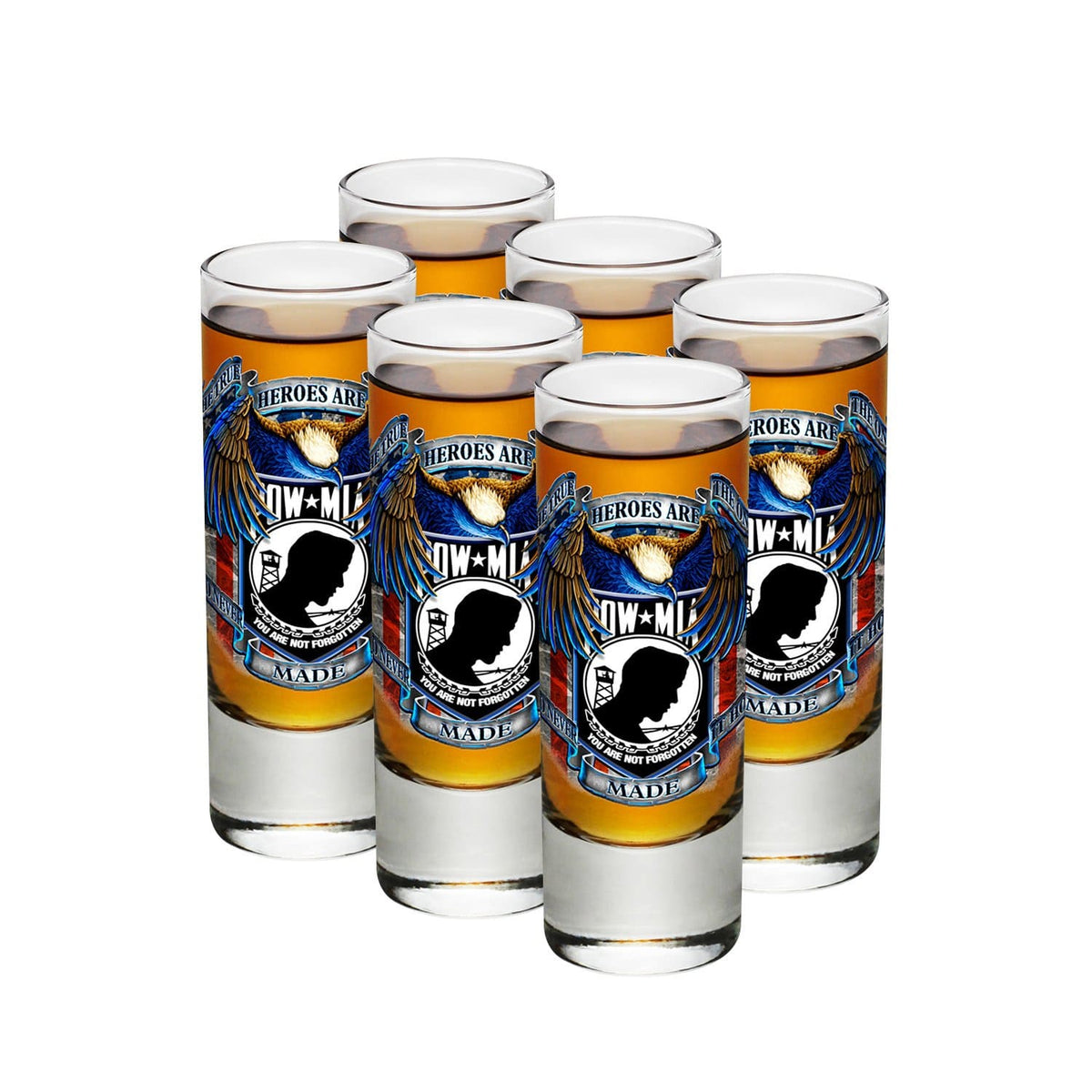 POW True Heroes Shooter Shot Glass