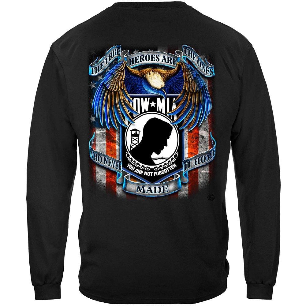 True Hero Pow Mia Premium Men&#39;s Long Sleeve