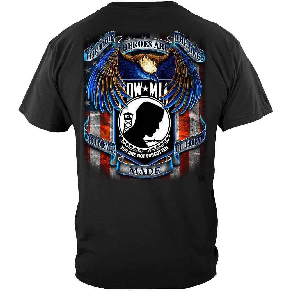 True Hero Pow Mia Premium Men&#39;s Long Sleeve