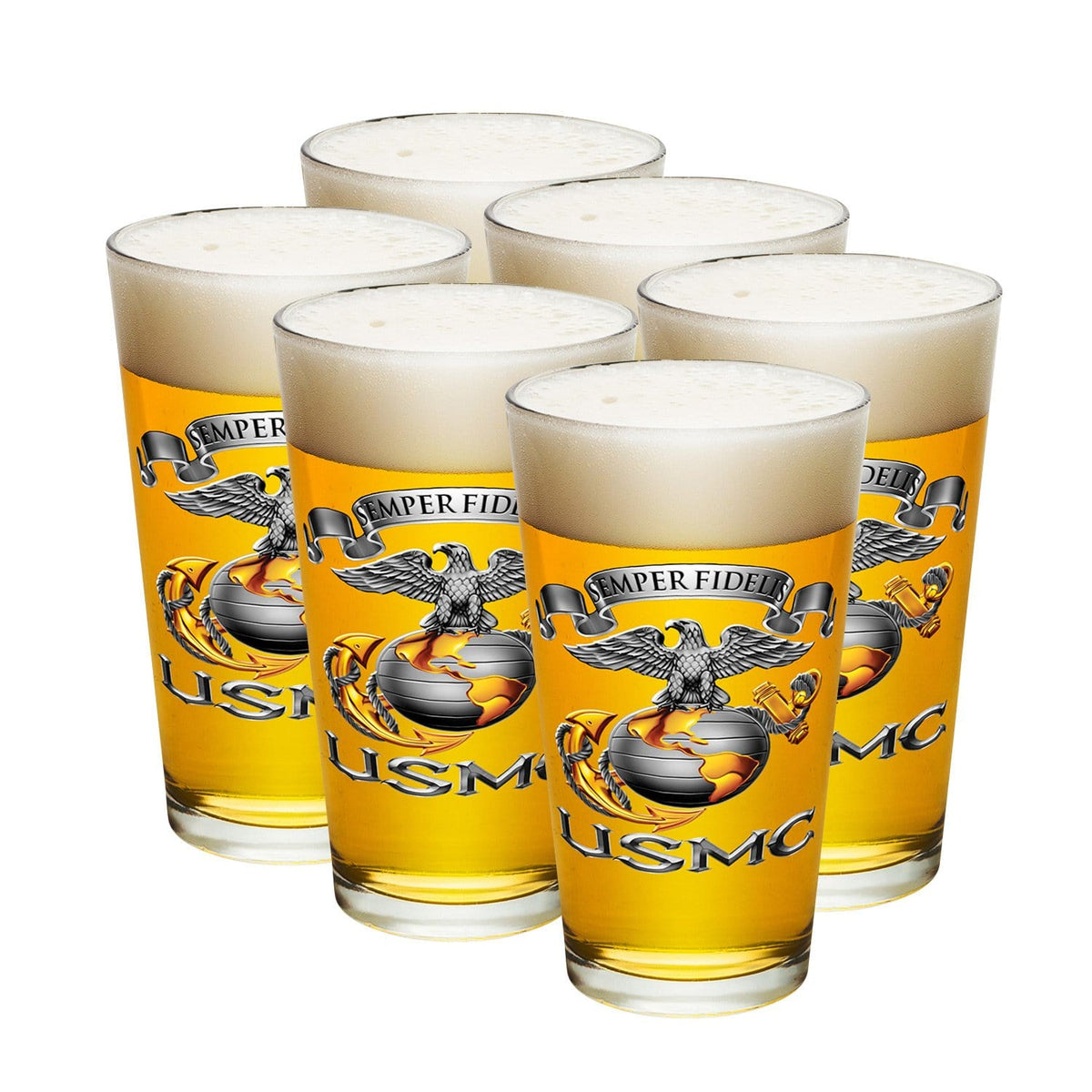USMC-Semper Fidelis Pint Glass
