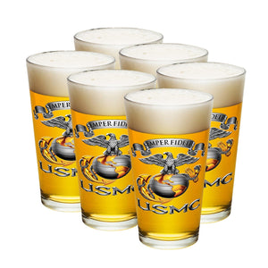 More Picture, USMC-Semper Fidelis Pint Glass