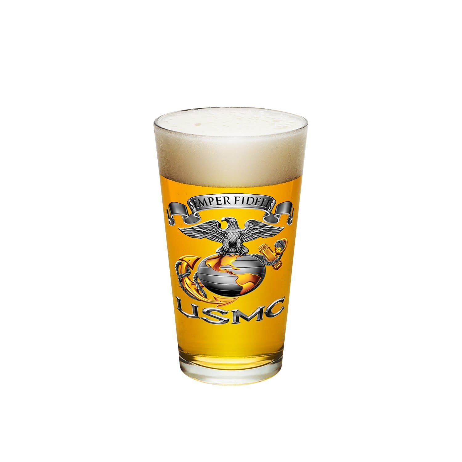 USMC-Semper Fidelis Pint Glass