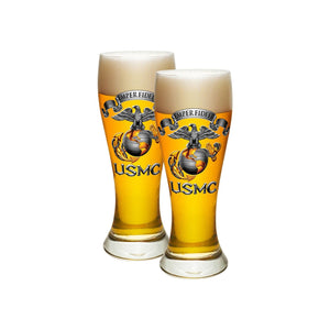 More Picture, USMC-Semper Fidelis Pilsner Glass