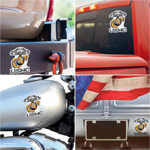 More Picture, USMC Semper Fidelis Reflective Decal
