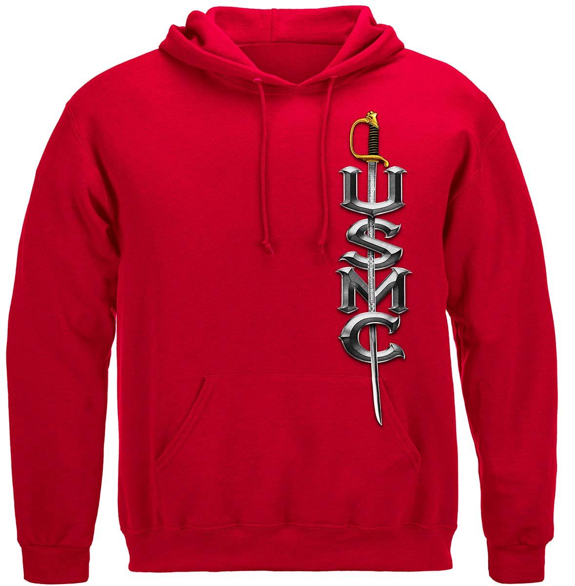 USMC-Semper Fidelis Premium Hooded Sweat Shirt