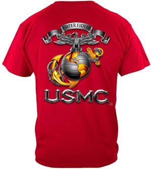 More Picture, USMC-Semper Fidelis Premium T-Shirt