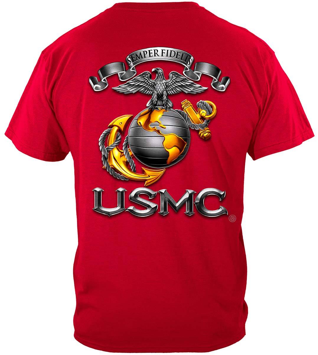 USMC-Semper Fidelis Premium Hooded Sweat Shirt