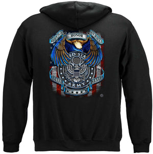 More Picture, True Heroes Army Premium Hooded Sweat Shirt