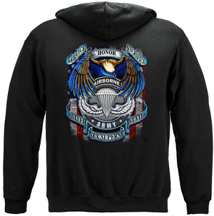 More Picture, True Heroes Air Borne Premium Hooded Sweat Shirt
