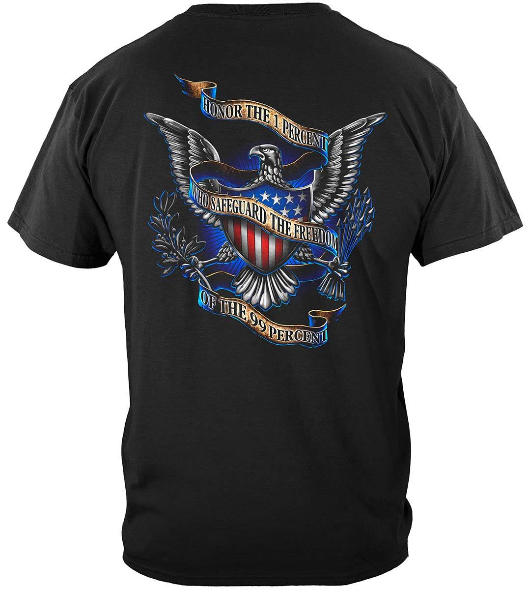 Honor The One Percent Premium Hooded Sweat Shirt