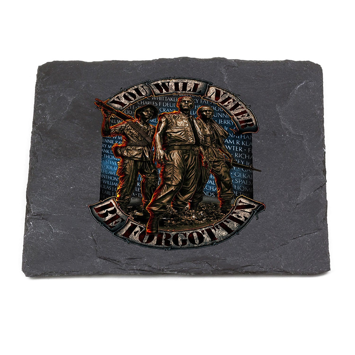 Vietnam Soldier Never Forget Coaster Black