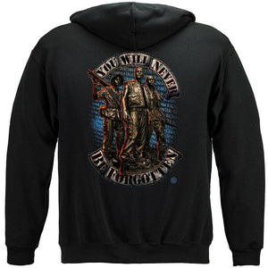 More Picture, Vietnam Soldier Never Forget Premium Men's Hooded Sweat Shirt