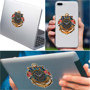More Picture, Navy The Sea is ours Premium Reflective Decal