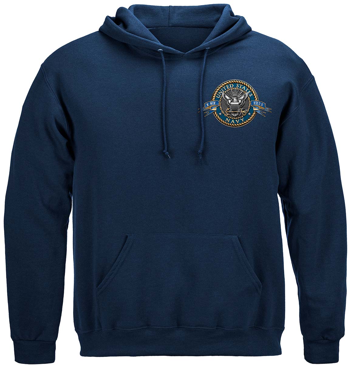 Navy The Sea Is Ours Premium Hooded Sweat Shirt