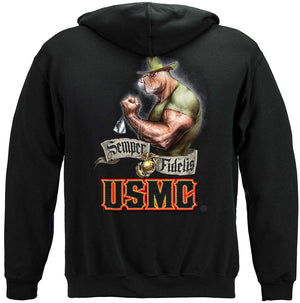 More Picture, USMC Chesty Bull Dog Premium T-Shirt