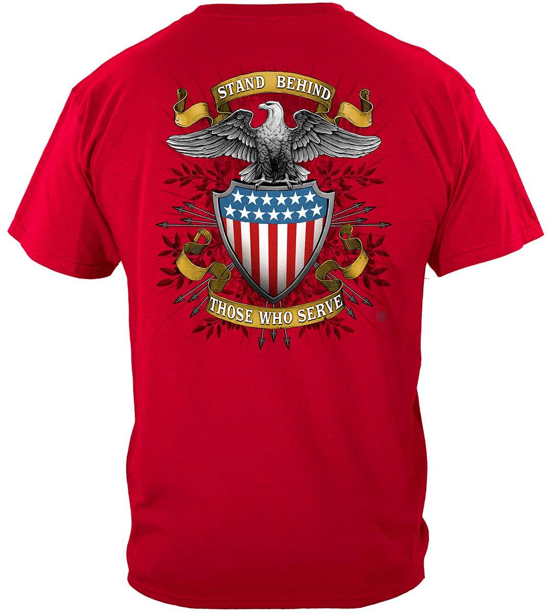 Stand Behind Those Who Serve Premium Long Sleeves