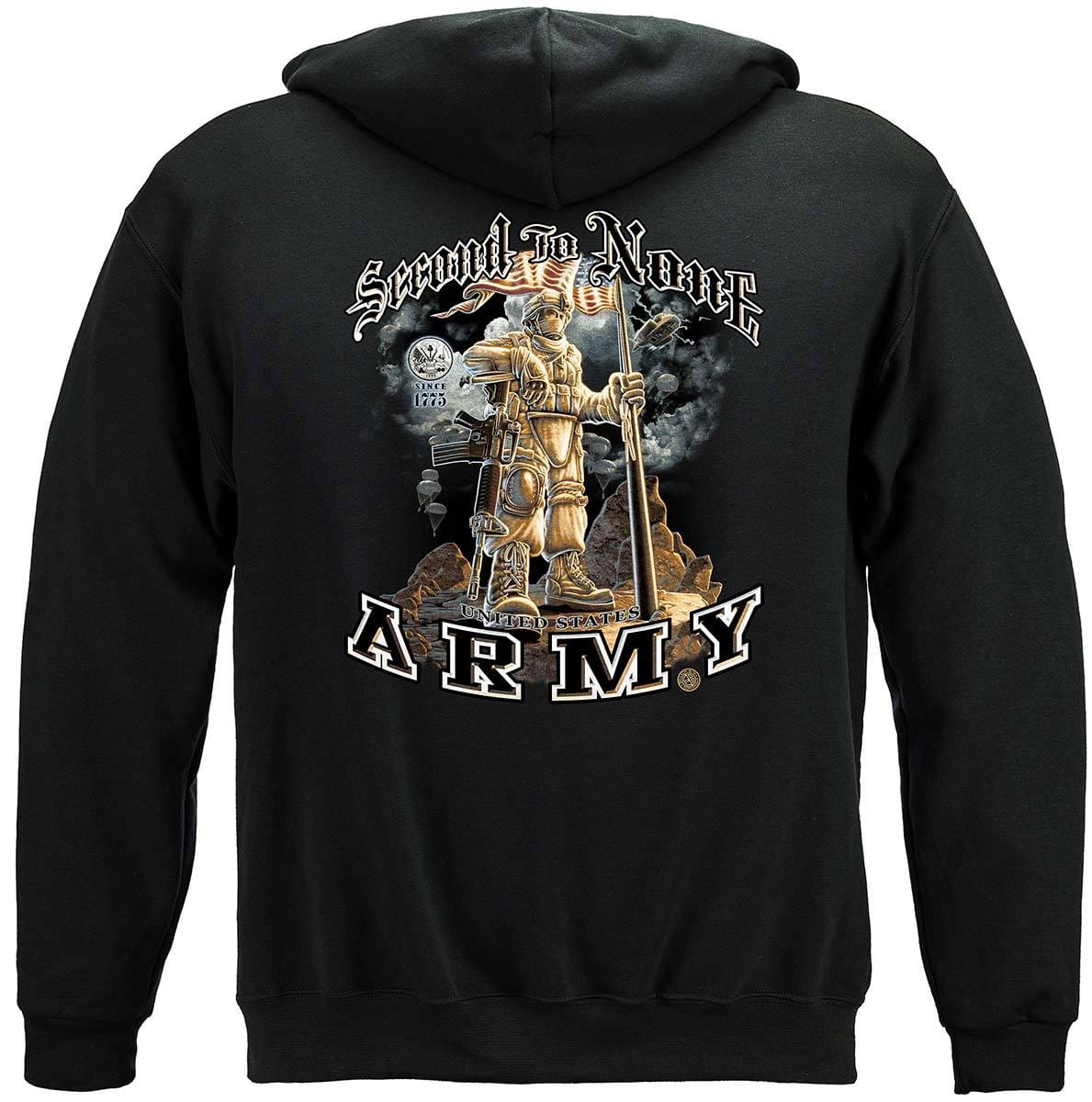 Army Second To None Premium Hooded Sweat Shirt