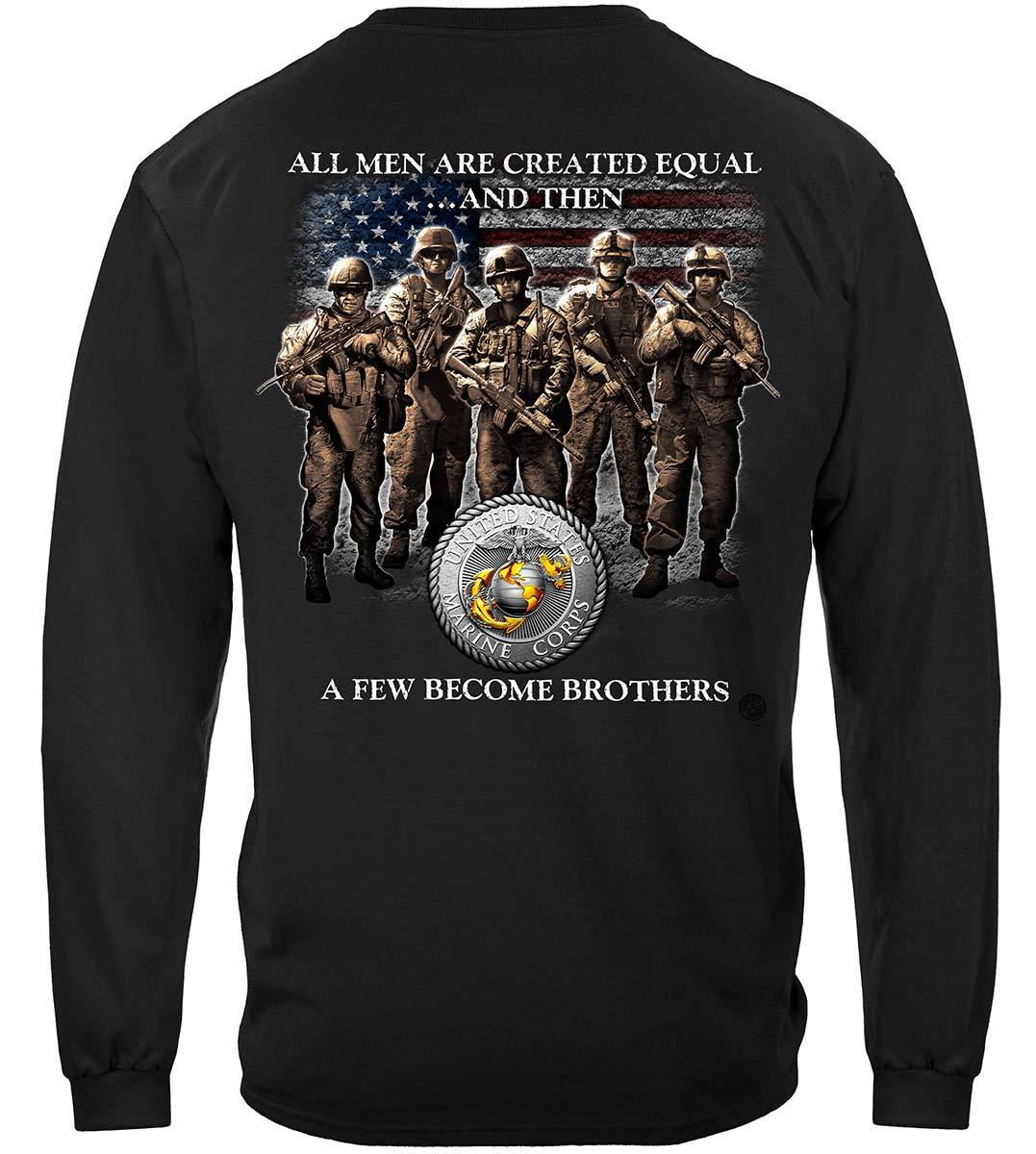 USMC Brotherhood Premium Hooded Sweat Shirt