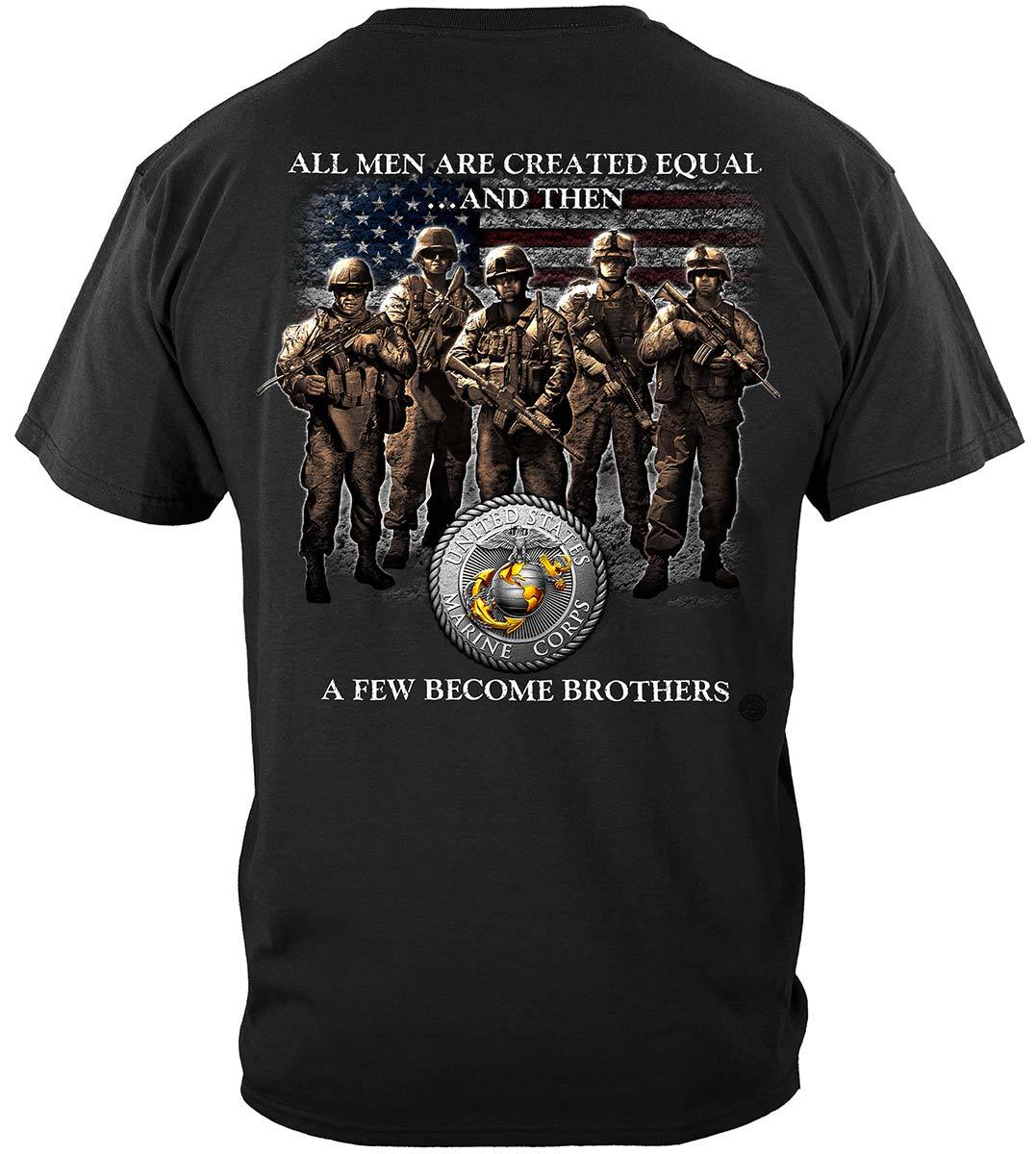 USMC Brotherhood Premium Hooded Sweat Shirt