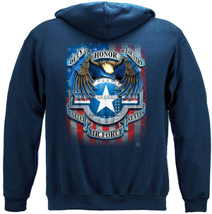 More Picture, Air Force Star Shield Premium Hooded Sweat Shirt