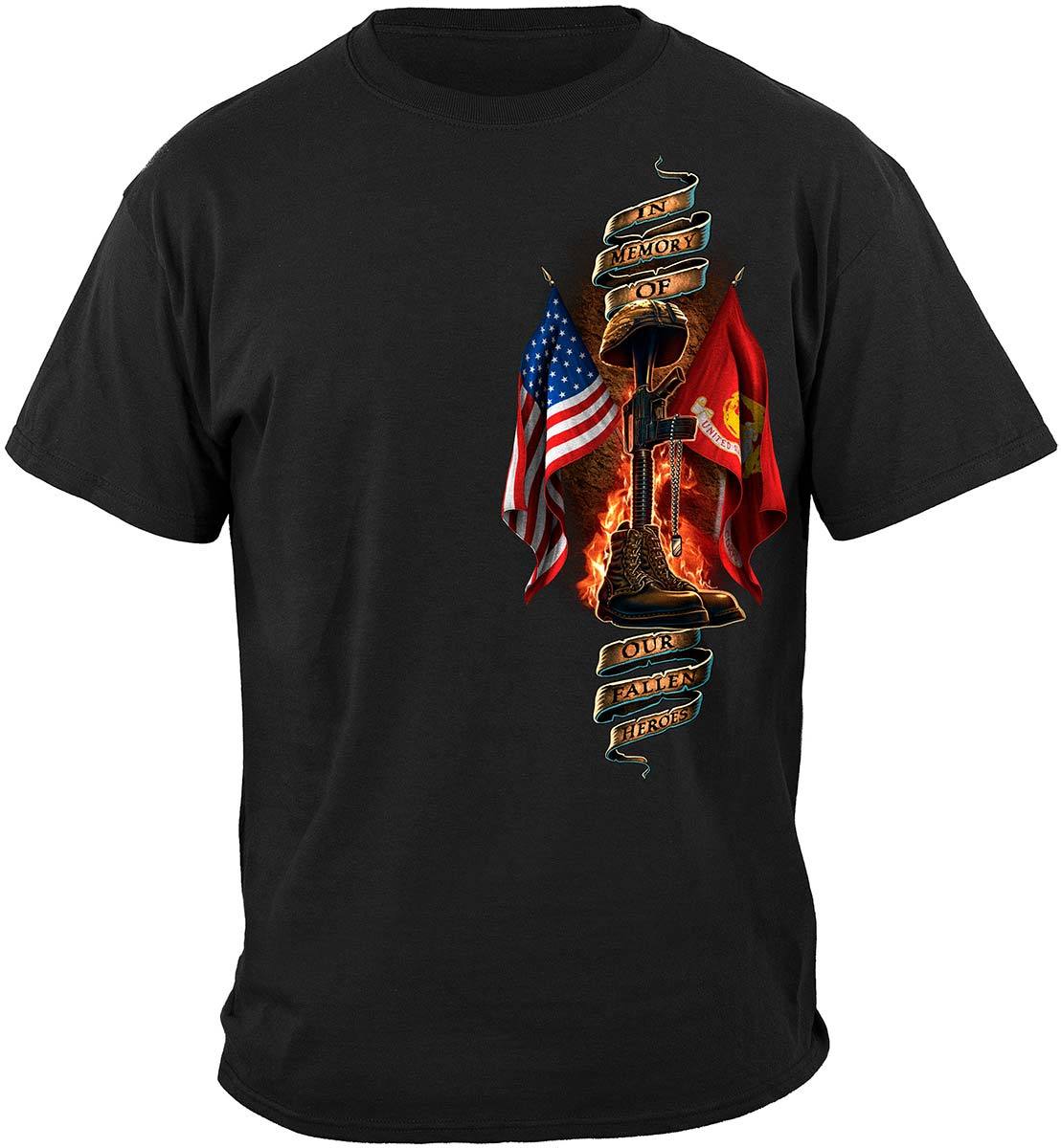 USMC Home Of The Free Because Of The Brave USMC Premium T-Shirt