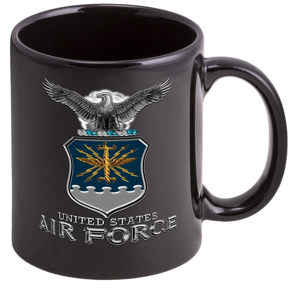 Air Force USAF Missile Stoneware Black Coffee Mug Gift Set - Shop Erazor  Bits