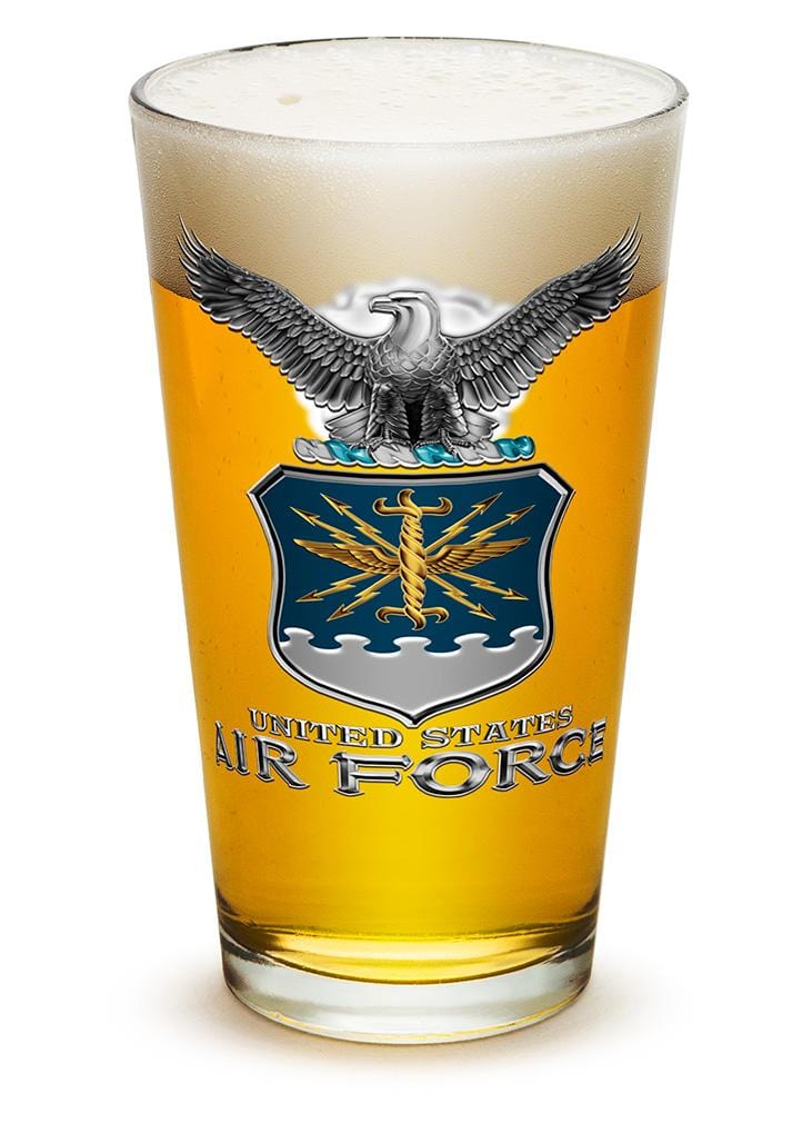 Air Force USAF Missle 16oz Pint Glass Glass Set