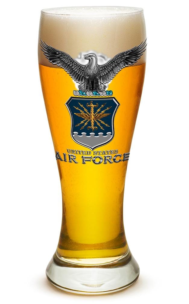 Air Force USAF Missle 23oz Pilsner Glass Glass Set