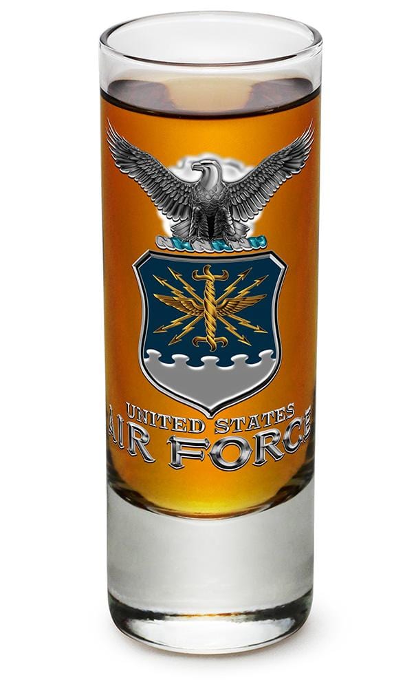 Air Force USAF Missle 2oz Shooter Shot Glass Glass Set