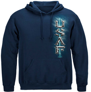 More Picture, Air Force USAF Missile Premium Hooded Sweat Shirt
