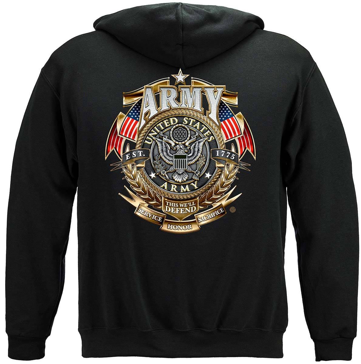 Army Gold Shield Badge Of Honor Premium T-Shirt