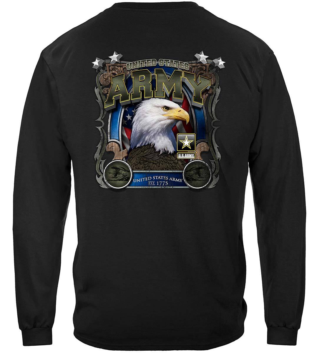 Army Eagle In Stone Premium Long Sleeves