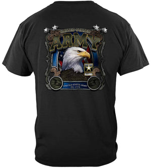 More Picture, Army Eagle In Stone Premium Hooded Sweat Shirt