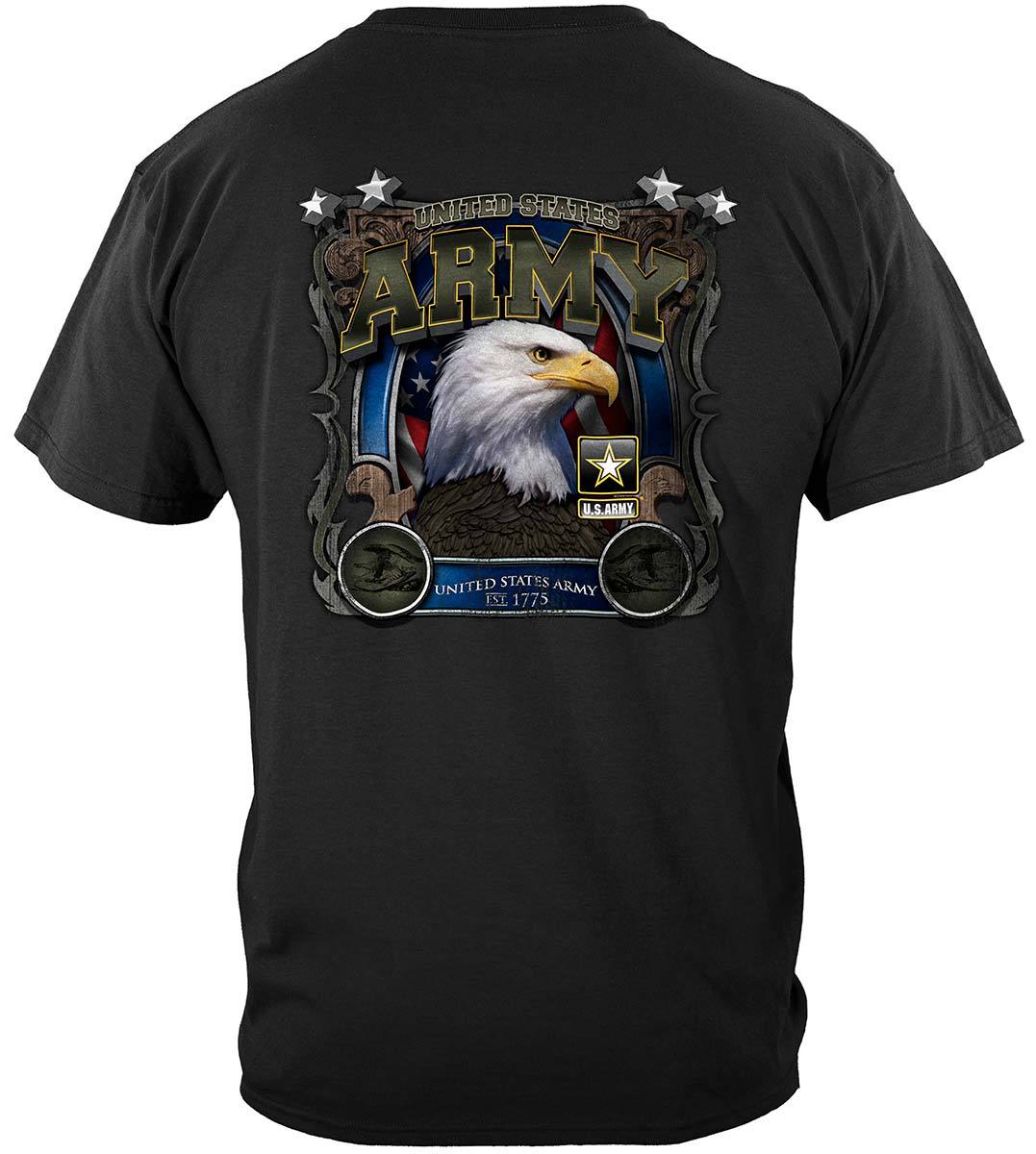 Army Eagle In Stone Premium T-Shirt